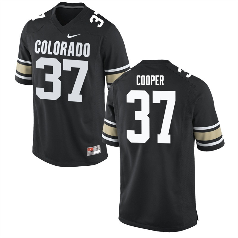 Men #37 Lucas Cooper Colorado Buffaloes College Football Jerseys Sale-Home Black